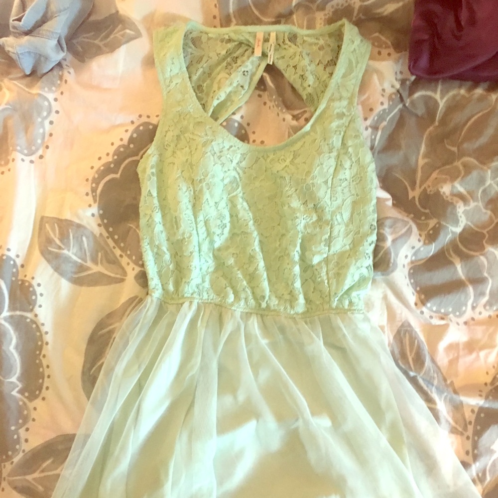 Light mint summer part dress